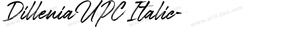 DilleniaUPC Italic字体转换